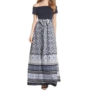 Eliza J Off Shoulder Maxi Dress